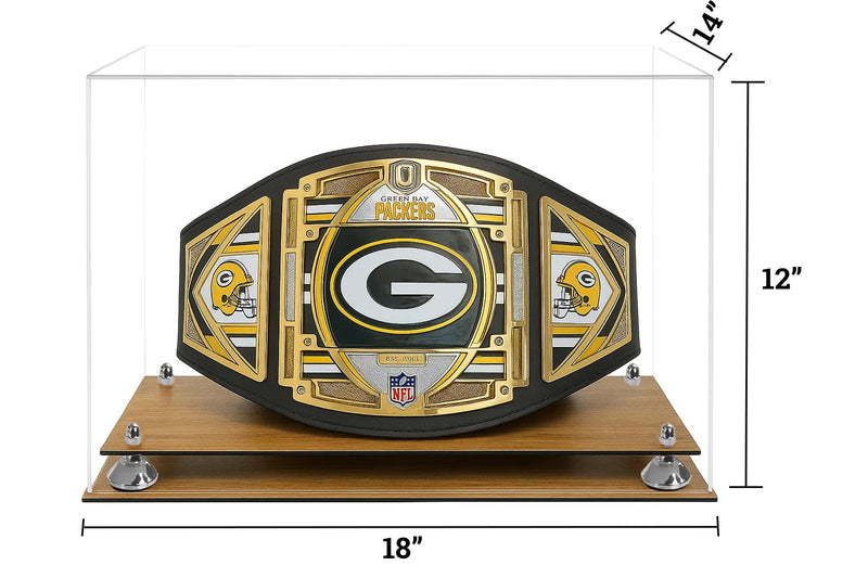 Clear Acrylic Wrestling Belt Display Case - Clear (A014/V60)