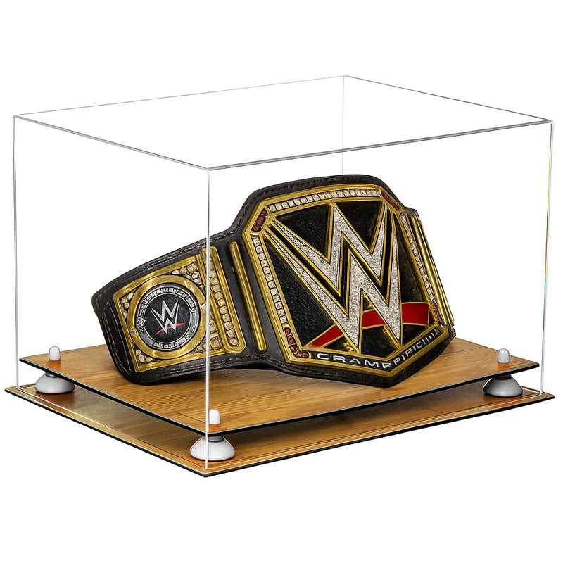 Clear Acrylic Wrestling Belt Display Case - Clear (A014/V60)