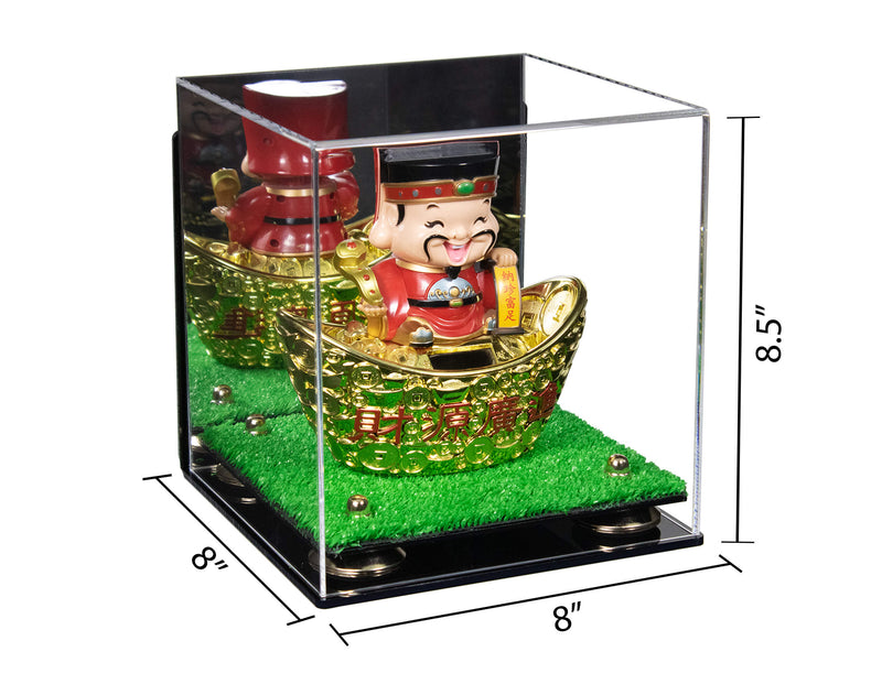 Acrylic Versatile Display Case  8 X 8 X 8.5 Mirror Wall Mount (A015/V03)