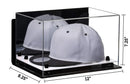 Snapback Hat or Baseball Cap Display Case -Mirror Wall Mount (A018/V40)