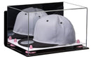 Snapback Hat or Baseball Cap Display Case -Mirror Wall Mount (A018/V40)