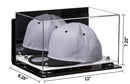 Snapback Hat or Baseball Cap Display Case -Mirror Wall Mount (A018/V40)