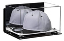 Snapback Hat or Baseball Cap Display Case -Mirror Wall Mount (A018/V40)