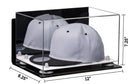 Snapback Hat or Baseball Cap Display Case -Mirror Wall Mount (A018/V40)