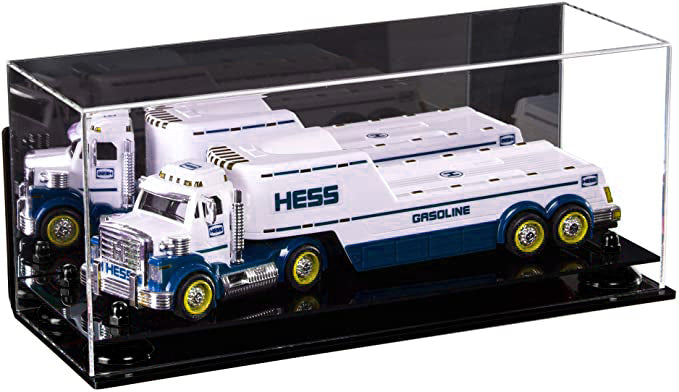Acrylic Versatile Trucks, Trains and Rockets Display Case  17 X 6 X 7 Mirror Wall Mounts (A019/V46)