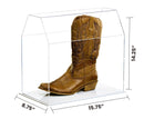 Versatile acrylic display case with white base for memorabilia