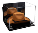 Acrylic Cowboy Hat Display Case - Mirror Wall Mounts 16" x 13" x 12" (A024-B/V61B)