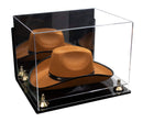 Acrylic Cowboy Hat Display Case - Mirror Wall Mounts 16" x 13" x 12" (A024-B/V61B)