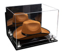 Acrylic Cowboy Hat Display Case - Mirror Wall Mounts 16" x 13" x 12" (A024-B/V61B)