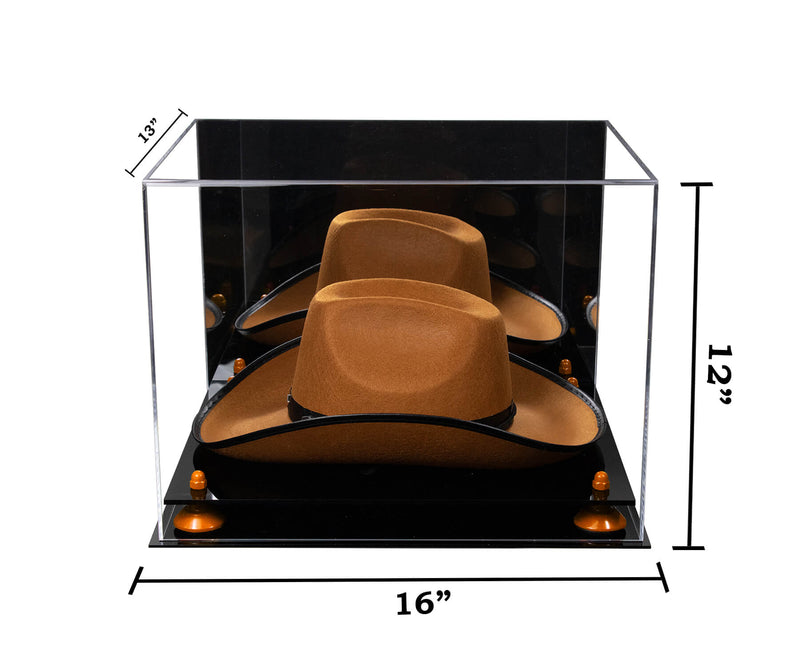 Acrylic Versatile Display Case - Mirror 16" x 13" x 12" (A024-B/V61B)