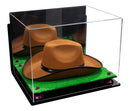Acrylic Cowboy Hat Display Case - Mirror Wall Mounts 16" x 13" x 12" (A024-B/V61B)