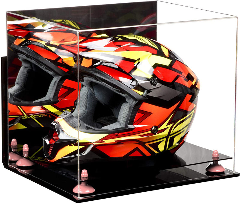 Motorcycle Nascar or Motocross Racing Helmet Display Case - Mirror Wall Mount (A024/V61)