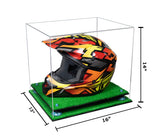 Motorcycle Nascar or Motocross Racing Helmet Display Case - Clear (A024/V61)