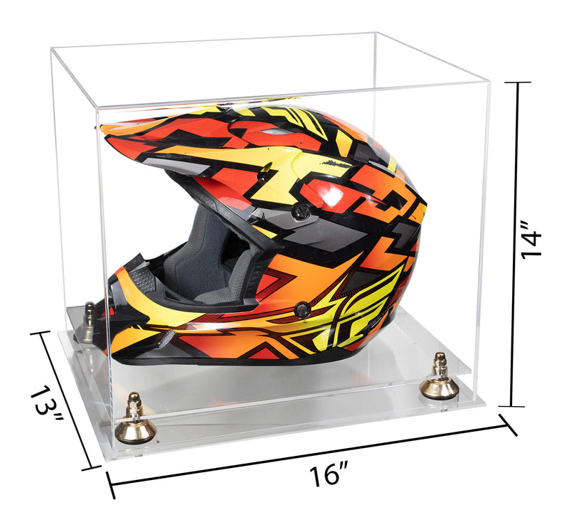 Motorcycle Nascar or Motocross Racing Helmet Display Case - Clear (A024/V61)