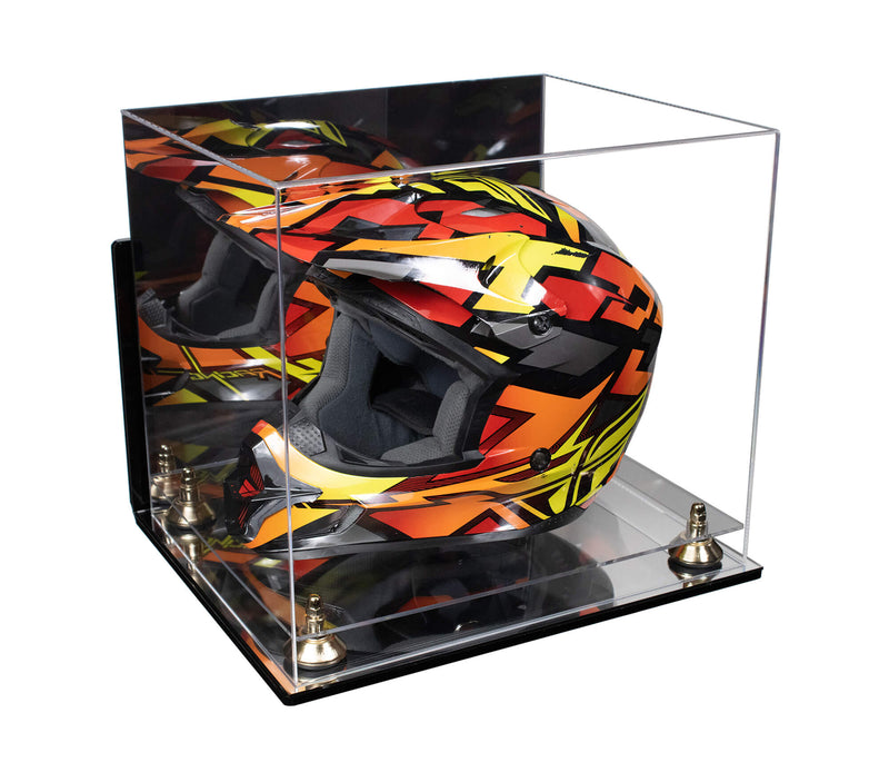 Motorcycle Nascar or Motocross Racing Helmet Display Case - Mirror Wall Mount (A024/V61)