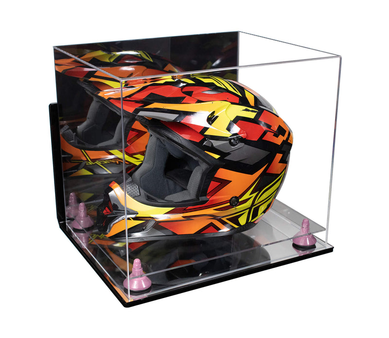 Motorcycle Nascar or Motocross Racing Helmet Display Case - Mirror Wall Mount (A024/V61)