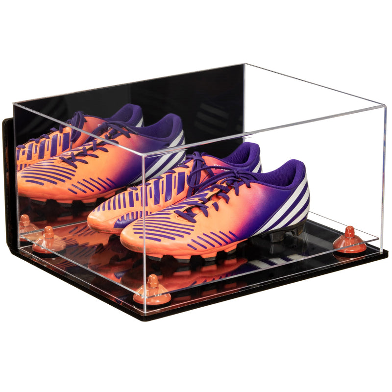 Large Display Case for Basketball Shoes, Sneakers, Lacrosse, Soccer & Football Cleats Mirror Wall Mounts