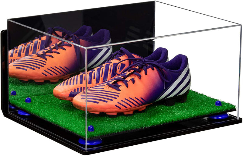 Large Display Case for Basketball Shoes, Sneakers, Lacrosse, Soccer & Football Cleats Mirror Wall Mounts