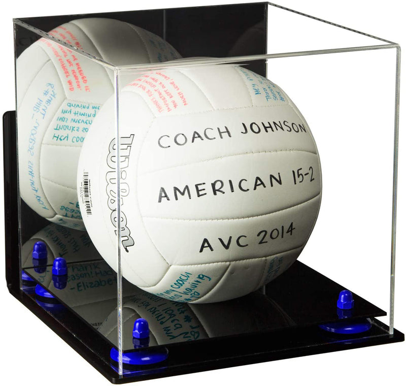 Acrylic Volleyball Display Case - Mirror Wall Mounts (A027/B02)