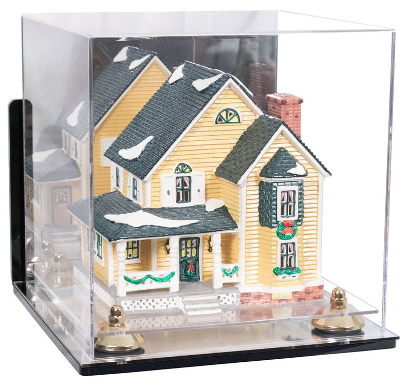 Acrylic Versatile Display Case 10 X 10 X 10 Mirror Case, Wall Mounts (A028/V33)