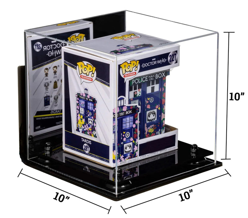 Acrylic Versatile Display Case 10 X 10 X 10 Mirror Case, Wall Mounts (A028/V33)