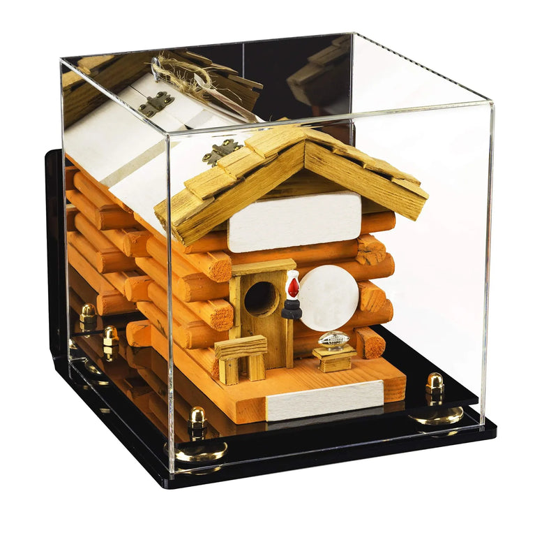 Acrylic Versatile Display Case 10 X 10 X 10 Mirror Case, Wall Mounts (A028/V33)