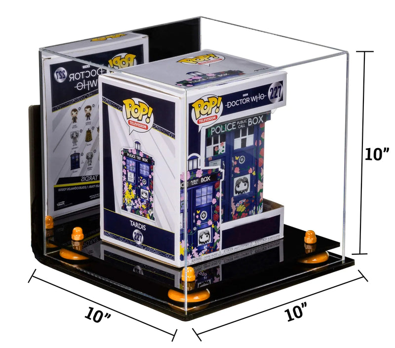 Acrylic Versatile Display Case 10 X 10 X 10 Mirror Case, Wall Mounts (A028/V33)