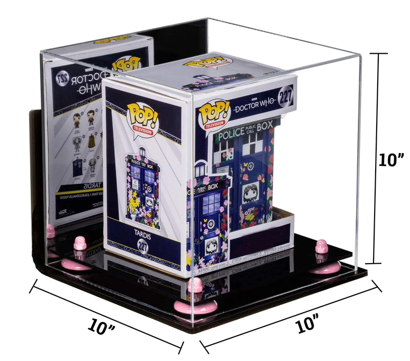 Acrylic Versatile Display Case 10 X 10 X 10 Mirror Case, Wall Mounts (A028/V33)