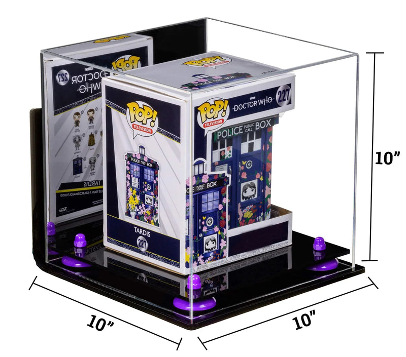 Acrylic Versatile Display Case 10 X 10 X 10 Mirror Case, Wall Mounts (A028/V33)