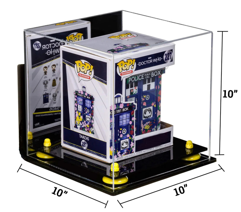 Acrylic Versatile Display Case 10 X 10 X 10 Mirror Case, Wall Mounts (A028/V33)