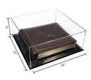 Clear Acrylic Photo Album Display Case with Fully Assembled Construction