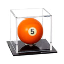 Acrylic Pool Ball Display Case with Black Base
