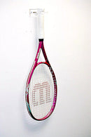 Acrylic tennis racket display mount for autographed racket