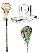 Acrylic wall mount brackets for standard-size lacrosse stick display