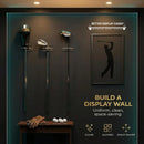 Clear Acrylic Standard Single Golf Club Wall Mounts Bracket