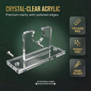 Clear Acrylic Standard Single Golf Club Wall Mounts Bracket