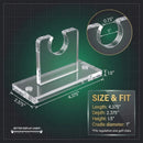 Clear Acrylic Standard Single Golf Club Wall Mounts Bracket