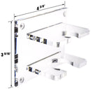 Clear acrylic tennis ball and racket combo wall mount