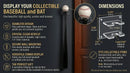 baseball bat display case for sale on better display cases