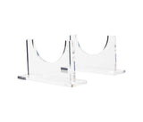 Clear Acrylic Wine Bottle Display Bracket -  Crystal Clear
