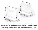 Clear acrylic baseball bat wall mount display