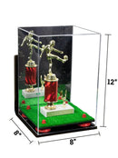 Acrylic Versatile Display Case  8 X 8 X 12  Mirror Wall Mount (A060/V42)