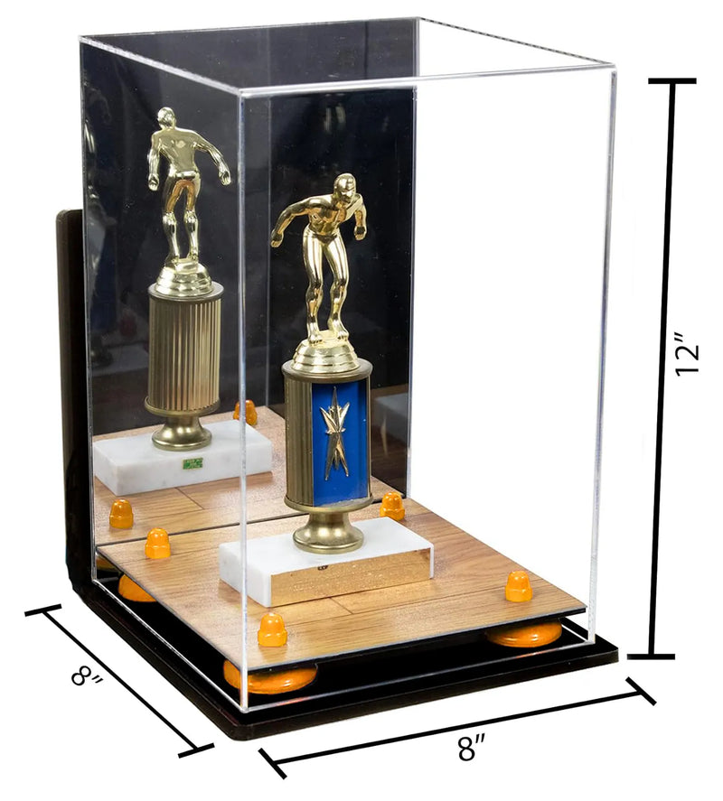 Acrylic Versatile Display Case  8 X 8 X 12  Mirror Wall Mount (A060/V42)