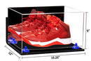 Basketball Shoe Pair Display Case 15.25 X 12 X 9 Mirror (A082/V13)