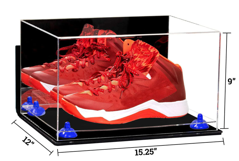 Basketball Shoe Pair Display Case 15.25 X 12 X 9 Mirror (A082/V13)