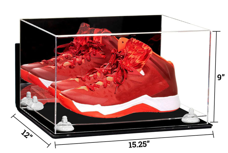 Basketball Shoe Pair Display Case 15.25 X 12 X 9 Mirror (A082/V13)