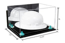 Acrylic Large Helmet - Large Safety Helmet Display Case - Mirror Wall Mounts (A082/V13)