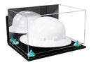 Acrylic Large Helmet - Large Safety Helmet Display Case - Mirror Wall Mounts (A082/V13)