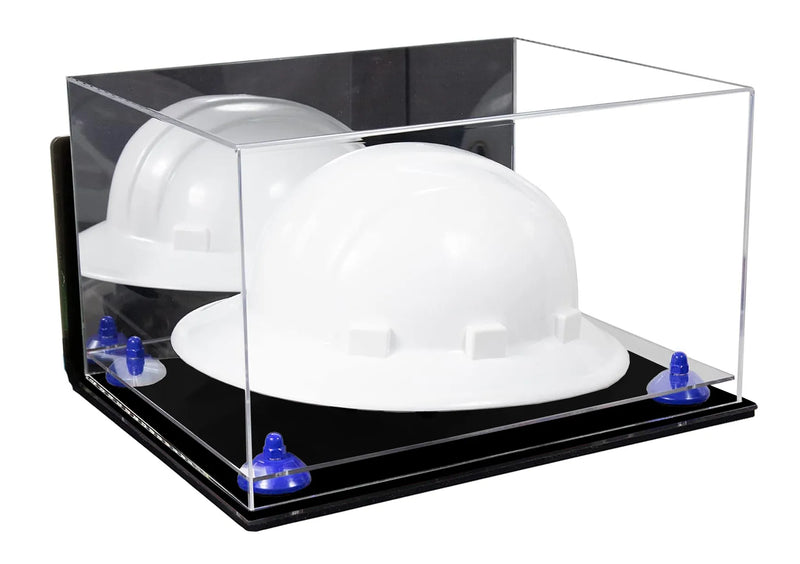 Acrylic Large Helmet - Large Safety Helmet Display Case - Mirror Wall Mounts (A082/V13)