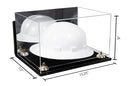 Acrylic Large Helmet - Large Safety Helmet Display Case - Mirror Wall Mounts (A082/V13)
